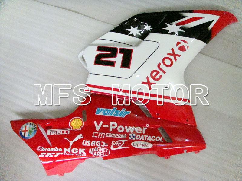 Ducati 848 / 1098 / 1198 2007-2011 Injection ABS Fairing - Xerox - Red White - MFS4098 - Fairings Kit