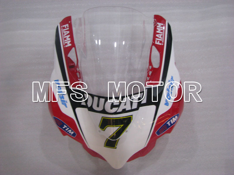 Ducati 1199 2011-2014 Injection ABS Fairing - FIAMM - Red White - MFS4100 - Fairings Kit