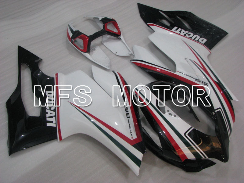Ducati 1199 2011-2014 Injection ABS Fairing - Factory Style - Black White - MFS4105 - Fairings Kit
