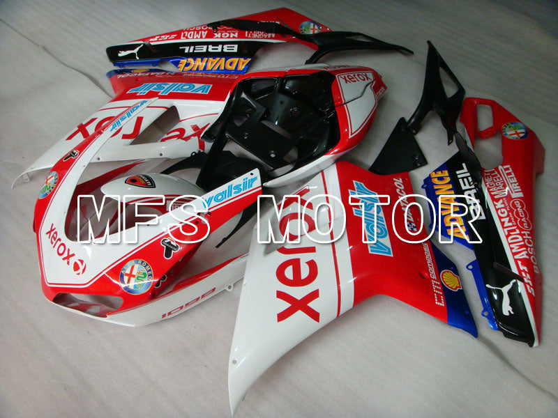 Ducati 848 / 1098 / 1198 2007-2011 Injection ABS Fairing - Xerox - Red White - MFS4106 - Fairings Kit