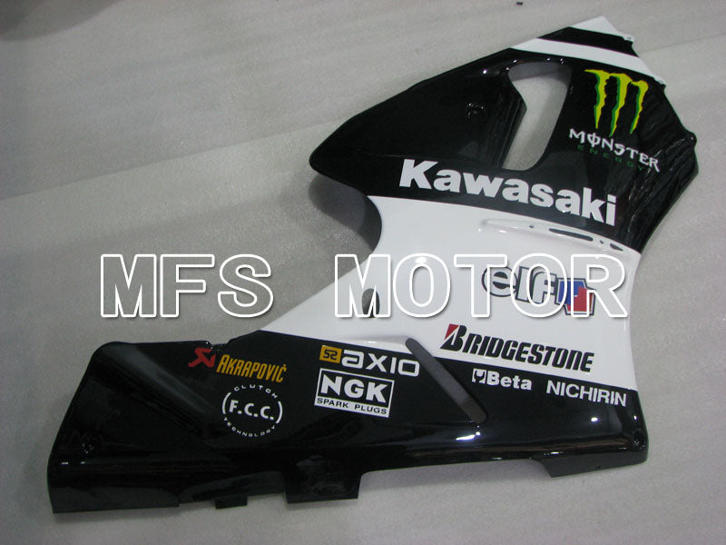 Kawasaki NINJA ZX12R 2000-2001 Injection ABS Fairing - Monster - Black White - MFS4107 - Fairings Kit