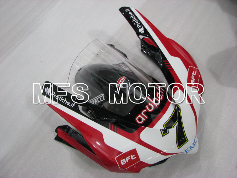 Ducati 1199 2011-2014 Injection ABS Fairing - aruba.it - Black White Red - MFS4108 - Fairings Kit