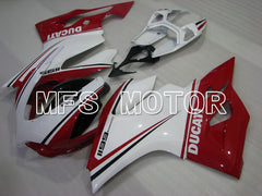 Ducati 1199 2011-2014 Injection ABS Fairing - Factory Style - Red White - MFS4117 - Fairings Kit