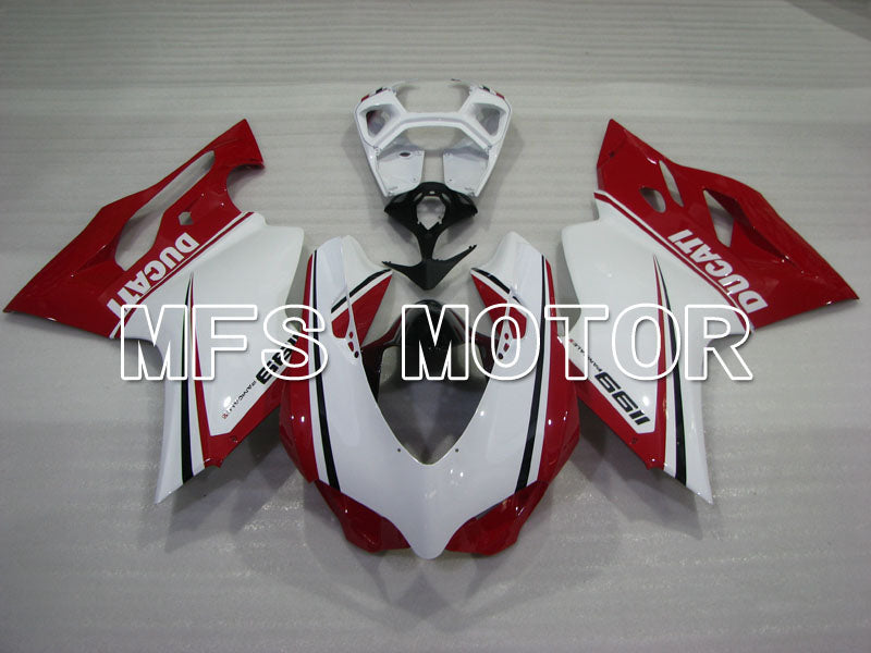 Ducati 1199 2011-2014 Injection ABS Fairing - Factory Style - Red White - MFS4117 - Fairings Kit