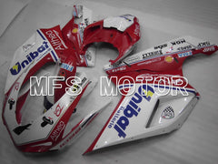 Ducati 848 / 1098 / 1198 2007-2011 Injection ABS Fairing - Unibat - Red White - MFS4145 - Fairings Kit