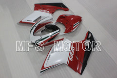 Ducati 848 / 1098 / 1198 2007-2011 Injection ABS Fairing - Factory Style - Red White - MFS4156 - Fairings Kit