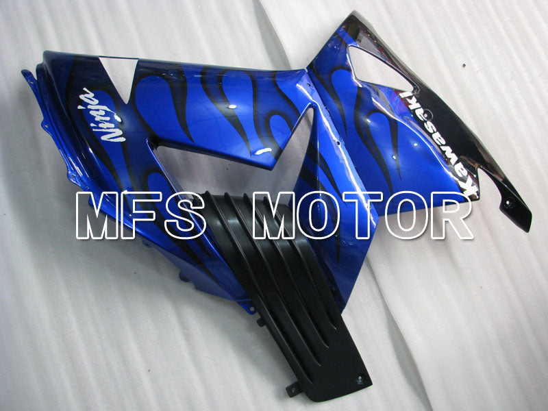 Kawasaki NINJA ZX14R 2006-2011 Injection ABS Fairing - Flame - Black Blue - MFS4164 - Fairings Kit