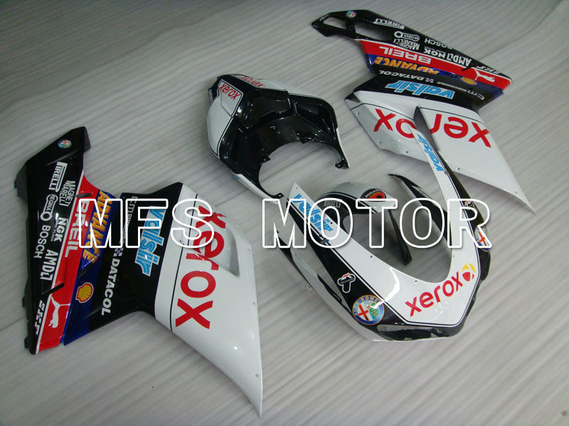 Ducati 848 / 1098 / 1198 2007-2011 Injection ABS Fairing - Xerox - Black White - MFS4171 - Fairings Kit