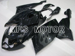 BMW K1200S 2005-2008 ABS Fairing - Flame - Black - MFS4173 - Fairings Kit
