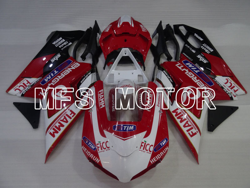 Ducati 848 / 1098 / 1198 2007-2011 Injection ABS Fairing - FIAMM - Red White - MFS4180 - Fairings Kit