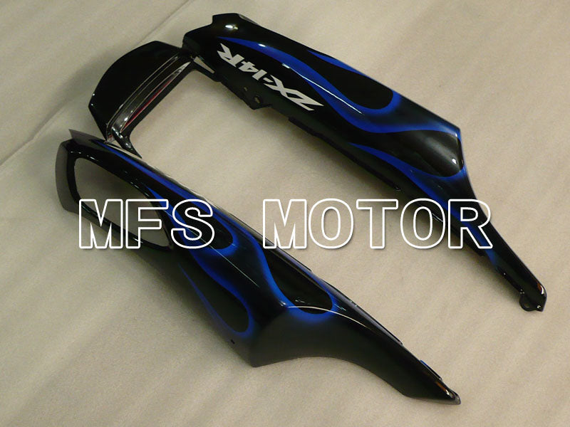 Kawasaki NINJA ZX14R 2006-2011 Injection ABS Fairing - Flame - Black Blue - MFS4183 - Fairings Kit