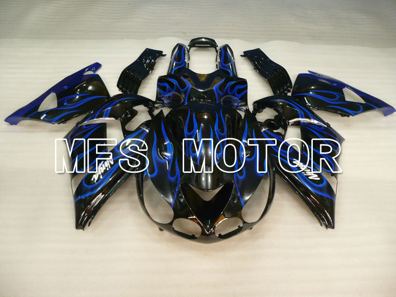 Kawasaki NINJA ZX14R 2006-2011 Injection ABS Fairing - Flame - Black Blue - MFS4183 - Fairings Kit