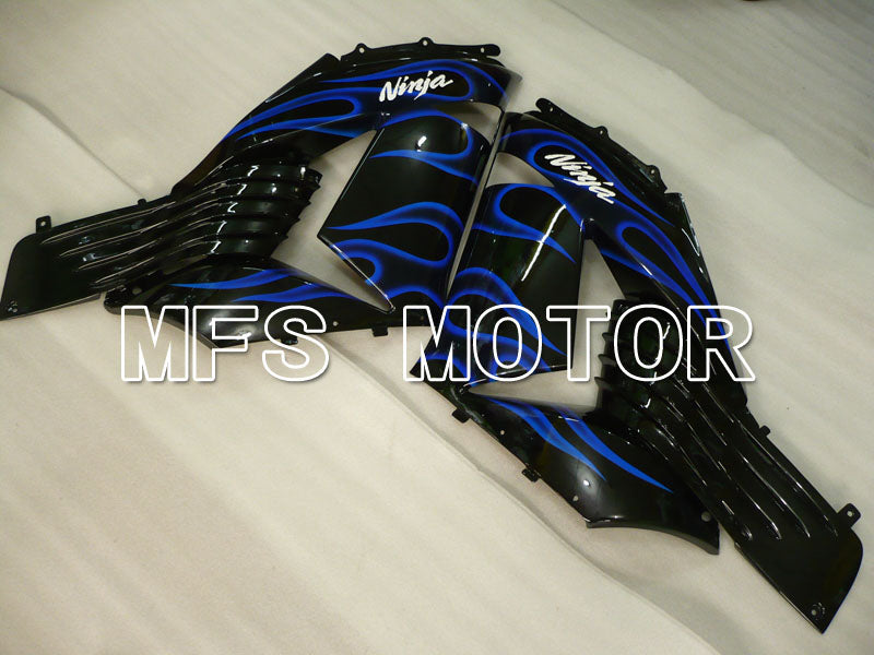 Kawasaki NINJA ZX14R 2006-2011 Injection ABS Fairing - Flame - Black Blue - MFS4183 - Fairings Kit
