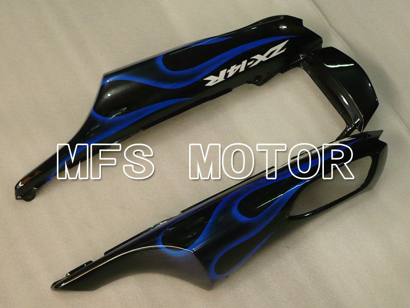 Kawasaki NINJA ZX14R 2006-2011 Injection ABS Fairing - Flame - Black Blue - MFS4183 - Fairings Kit