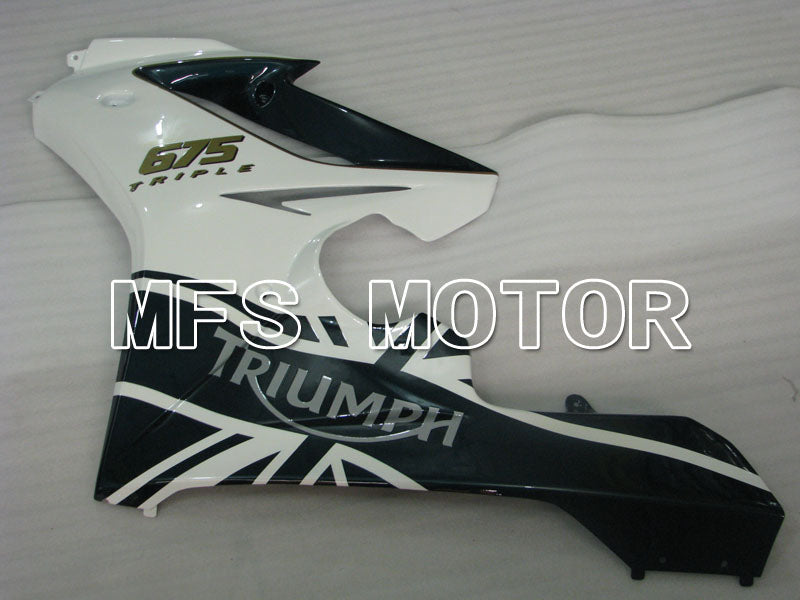 Triumph Daytona 675 2006-2008 Injection ABS Fairing - Factory Style - Black White - MFS4196 - Fairings Kit