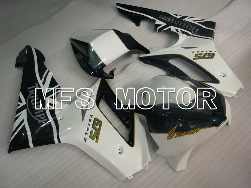 Triumph Daytona 675 2006-2008 Injection ABS Fairing - Factory Style - Black White - MFS4196 - Fairings Kit