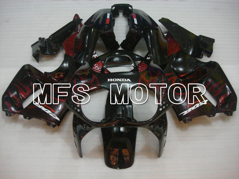 Honda CBR900RR 893 1992-1993 ABS Fairing - Flame - Black Red wine color - MFS4234 - Fairings Kit