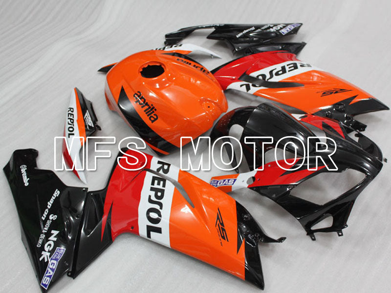 Aprilia RS125 2006-2011 Injection ABS Fairing - Repsol - Black Orange Red - MFS4236 - Fairings Kit