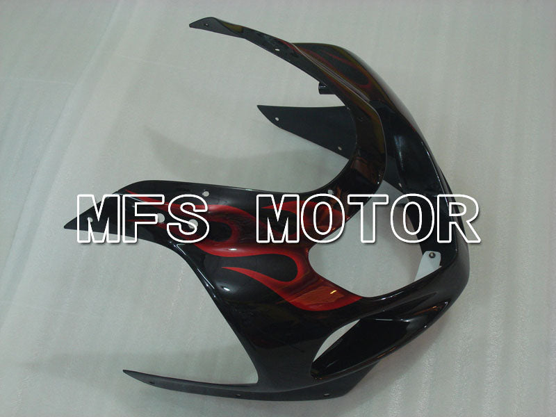 Suzuki GSXR1000 2000-2002 Injection ABS Fairing - Flame - Black Red - MFS4246 - Fairings Kit