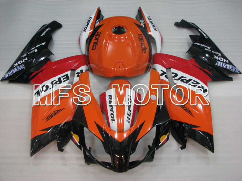 Aprilia RS125 2006-2011 Injection ABS Fairing - Repsol - Black Orange Red - MFS4255 - Fairings Kit