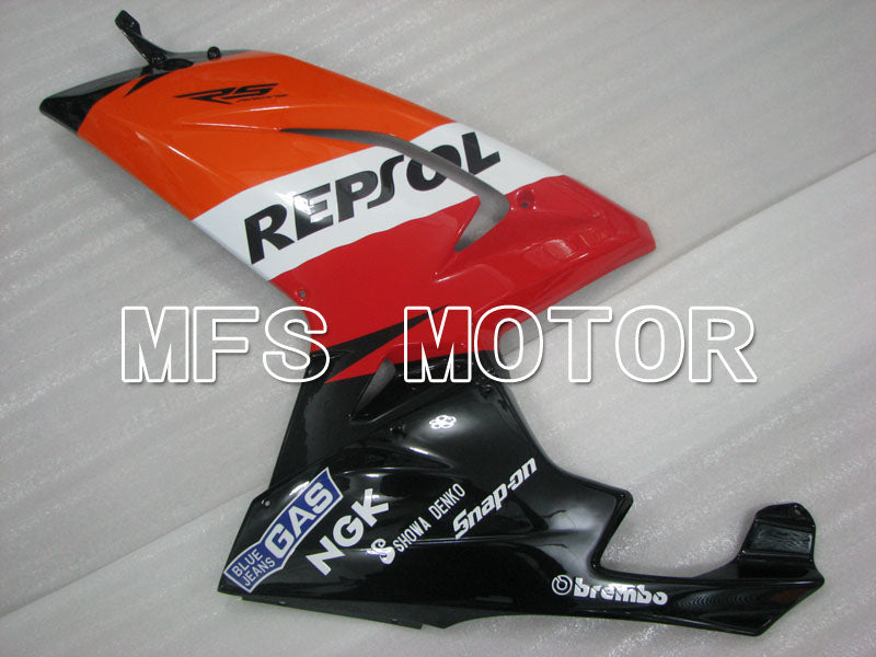 Aprilia RS125 2006-2011 Injection ABS Fairing - Repsol - Black Orange Red - MFS4255 - Fairings Kit