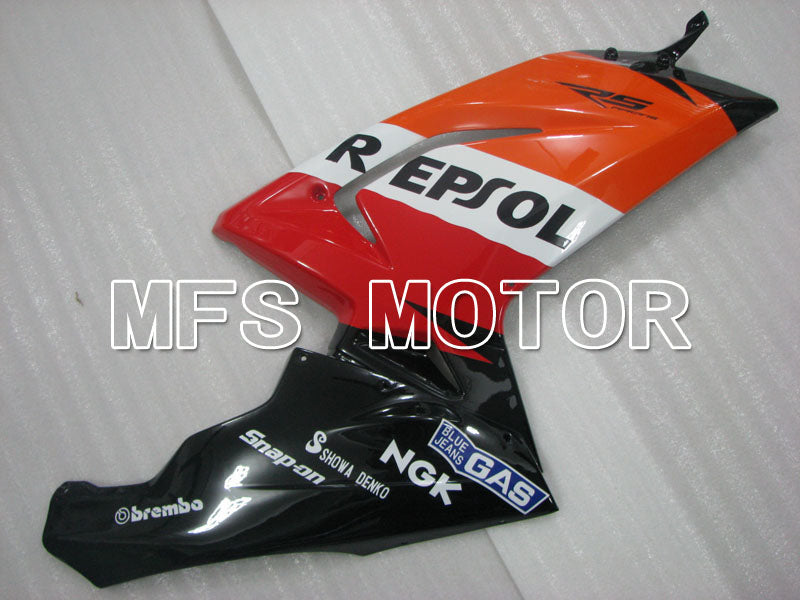 Aprilia RS125 2006-2011 Injection ABS Fairing - Repsol - Black Orange Red - MFS4255 - Fairings Kit