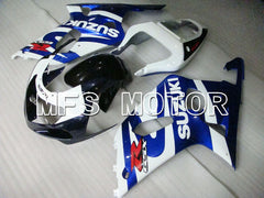 Suzuki GSXR1000 2000-2002 Injection ABS Fairing - Factory Style - Blue White - MFS4267 - Fairings Kit