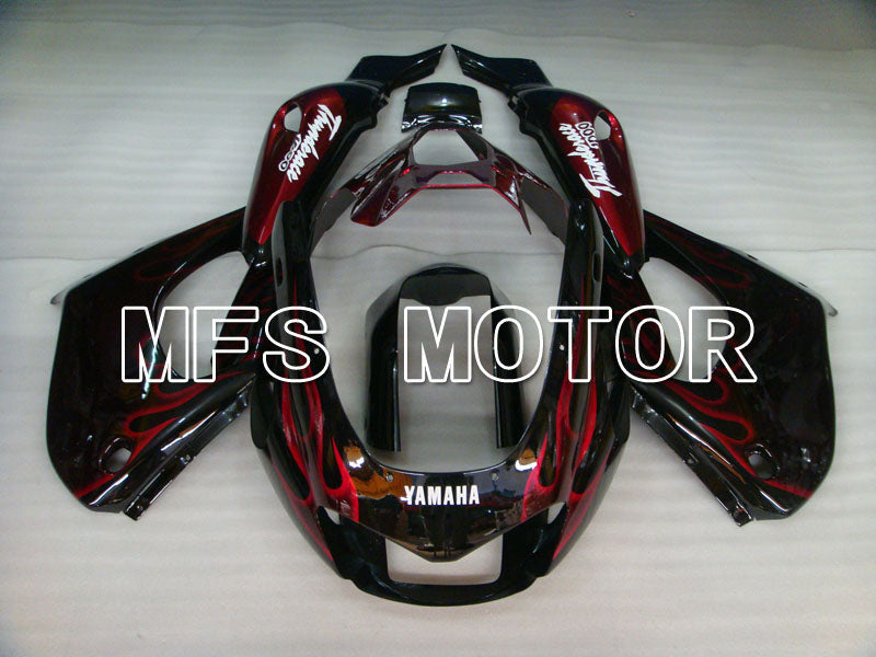 Yamaha YZF1000R 1997-2007 ABS Fairing - Flame- Black Red - MFS4381 - Fairings Kit