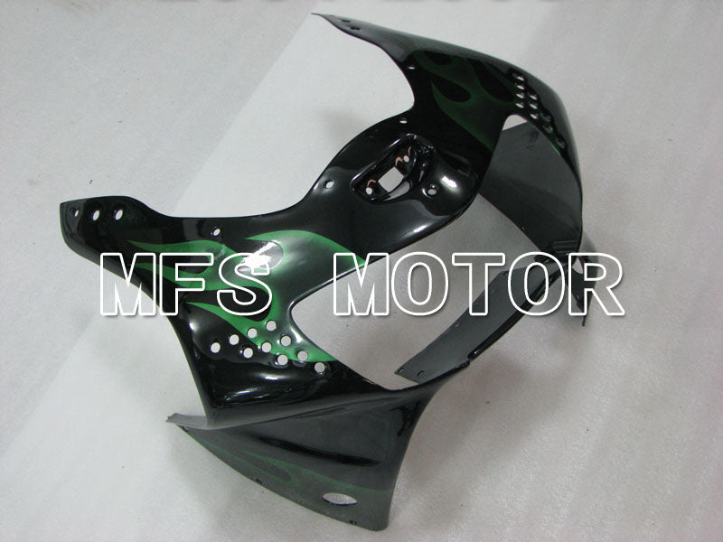 Honda CBR900RR 919 1998-1999 ABS Fairing - Flame - Green Black - MFS4408 - Fairings Kit