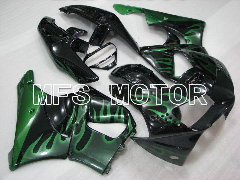 Honda CBR900RR 919 1998-1999 ABS Fairing - Flame - Green Black - MFS4408 - Fairings Kit