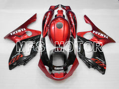 Yamaha YZF-600R 1997-2007 Injection ABS Fairing - Factory Style - Red wine color Black Silver - MFS4476 - Fairings Kit