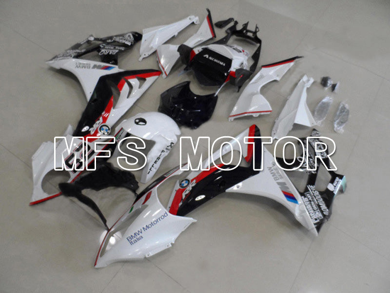 BMW S1000RR 2009-2014 Injection ABS Fairing - Factory Style - Black White Red - MFS4500 - Fairings Kit