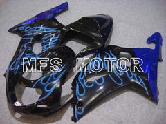 Suzuki GSXR600 2001-2003 Injection ABS Fairing - Flame - Black Blue - MFS4544 - Fairings Kit