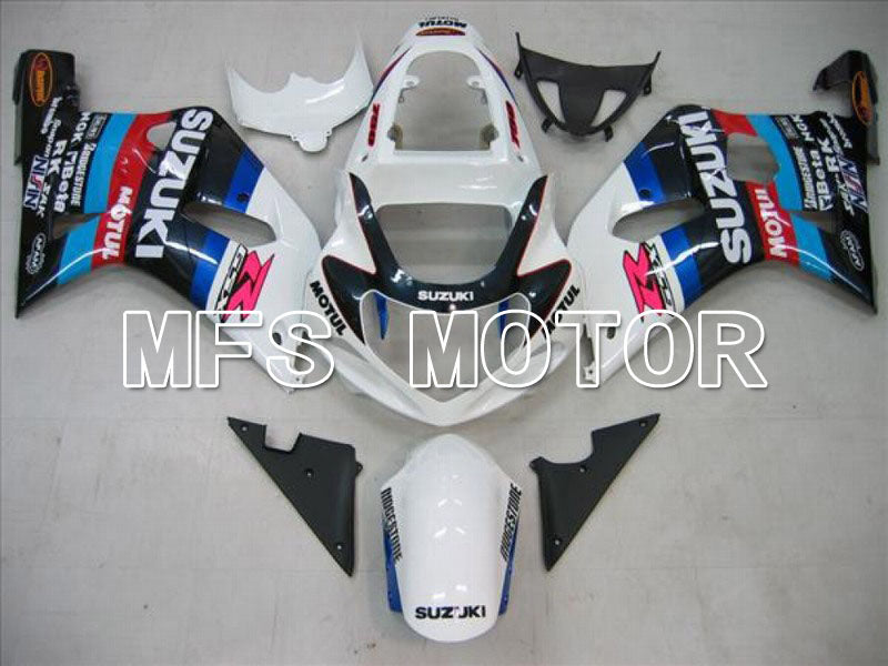 Suzuki GSXR600 2001-2003 Injection ABS Fairing - MOTUL - White Black - MFS4565 - Fairings Kit