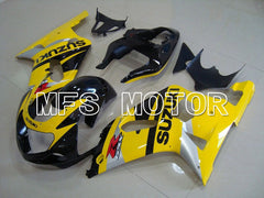 Suzuki GSXR600 2001-2003 Injection ABS Fairing - Factory Style - Black Yellow - MFS4614 - Fairings Kit