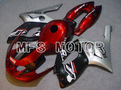 Yamaha YZF-600R 1997-2007 Injection ABS Fairing - Factory Style - Red wine color Black Silver - MFS4843 - Fairings Kit