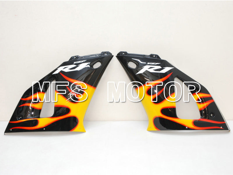 Yamaha YZF-R1 2000-2001 Injection ABS Fairing - Flame - Orange Black - MFS4873 - Fairings Kit