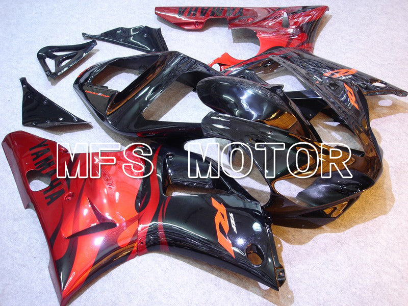 Yamaha YZF-R1 2000-2001 Injection ABS Fairing - Factory Style - Black Red - MFS4900 - Fairings Kit
