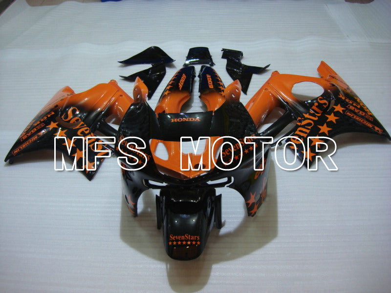 Honda CBR600 F3 1997-1998 Injection ABS Fairing - SevenStars - Black Orange - MFS5026 - Fairings Kit