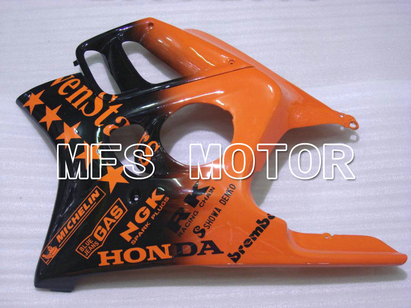 Honda CBR600 F3 1997-1998 Injection ABS Fairing - SevenStars - Black Orange - MFS5026 - Fairings Kit