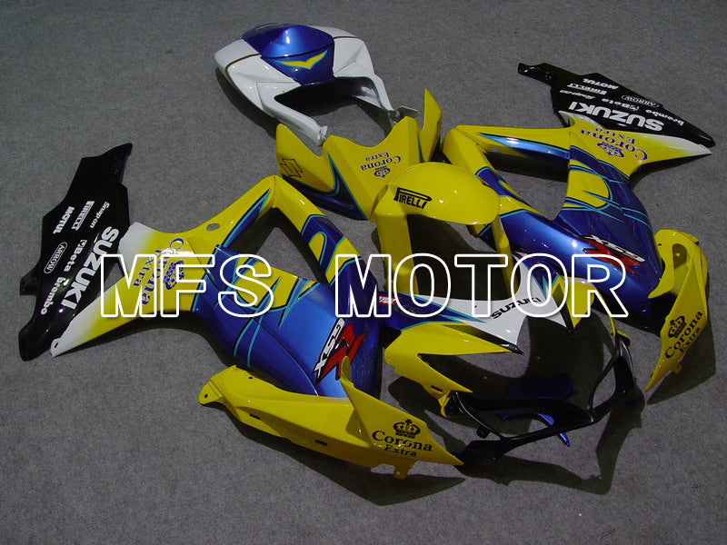 Suzuki GSXR600 GSXR750 2008-2010 Injection ABS Fairing - Corona - Blue Yellow - MFS5036 - Fairings Kit