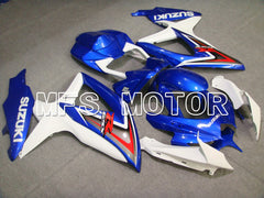 Suzuki GSXR600 GSXR750 2008-2010 Injection ABS Fairing - Factory Style - Blue White - MFS5080 - Fairings Kit