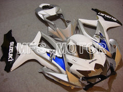 Suzuki GSXR600 GSXR750 2008-2010 Injection ABS Fairing - Factory Style - White Silver - MFS5089 - Fairings Kit