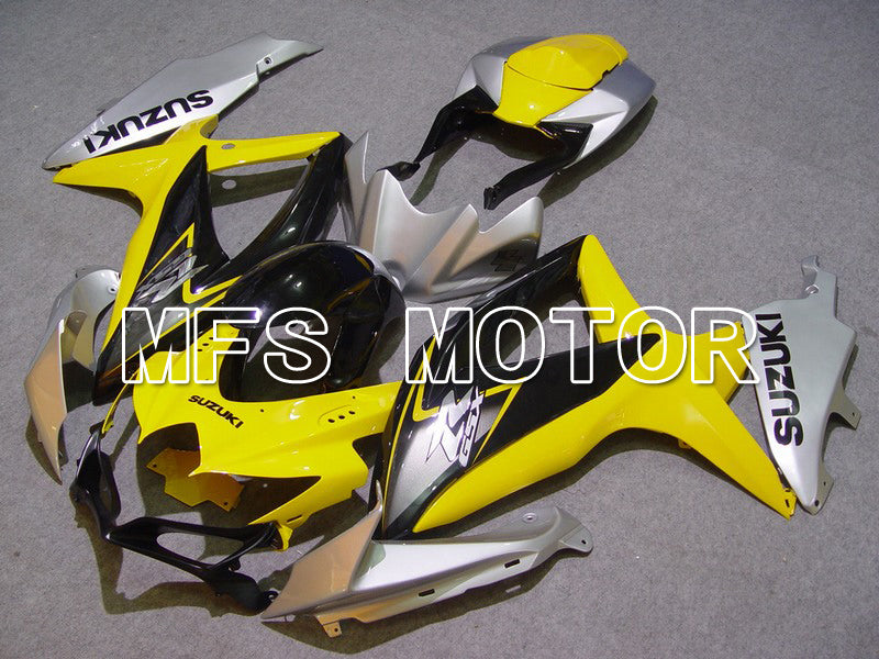 Suzuki GSXR600 GSXR750 2008-2010 Injection ABS Fairing - Factory Style - Yellow Silver Black - MFS5114 - Fairings Kit
