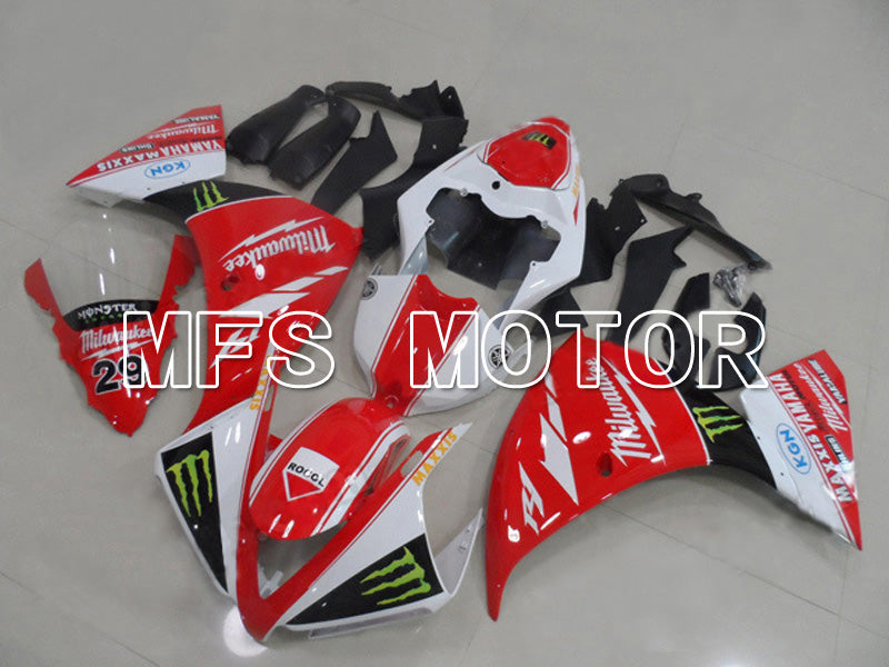 Yamaha YZF-R1 2009-2011 Injection ABS Fairing - Monster - Red White - MFS5124 - Fairings Kit