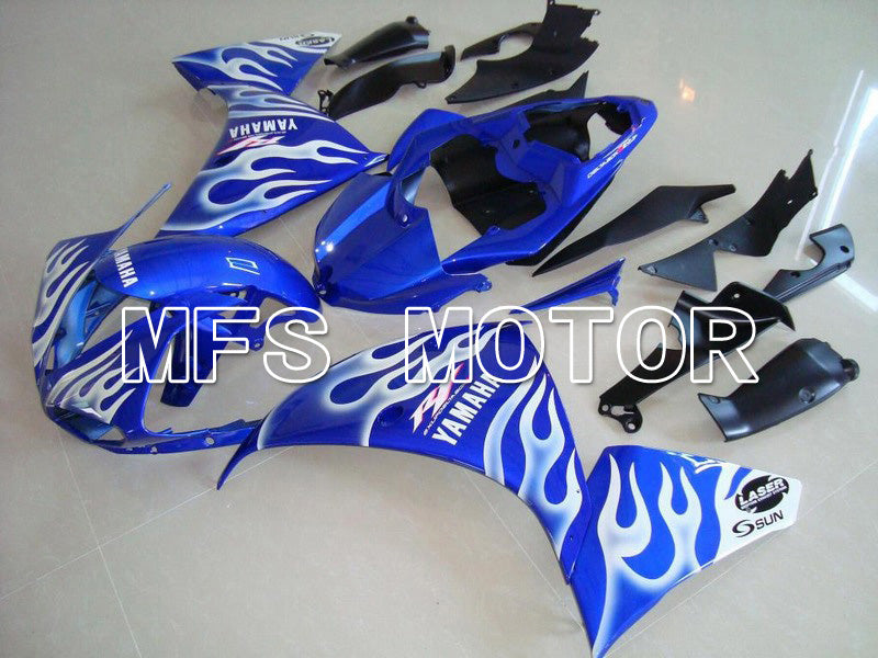 Yamaha YZF-R1 2009-2011 Injection ABS Fairing - Flame - Blue White - MFS5136 - Fairings Kit