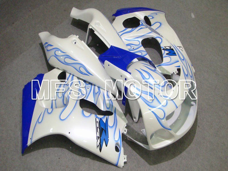 Suzuki GSXR600 1997-2000 ABS Fairing - Flame - Blue White - MFS5222 - Fairings Kit