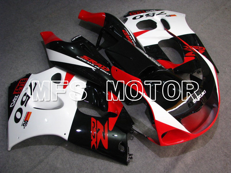 Suzuki GSXR600 1997-2000 ABS Fairing - Factory Style - Black Red White - MFS5246 - Fairings Kit