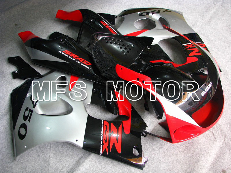 Suzuki GSXR600 1997-2000 ABS Fairing - Factory Style - Black Red Silver - MFS5258 - Fairings Kit
