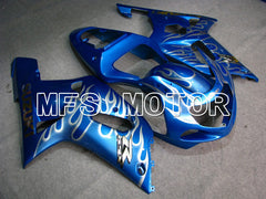 Suzuki GSXR1000 2000-2002 Injection ABS Fairing - Flame - White Blue - MFS5422 - Fairings Kit